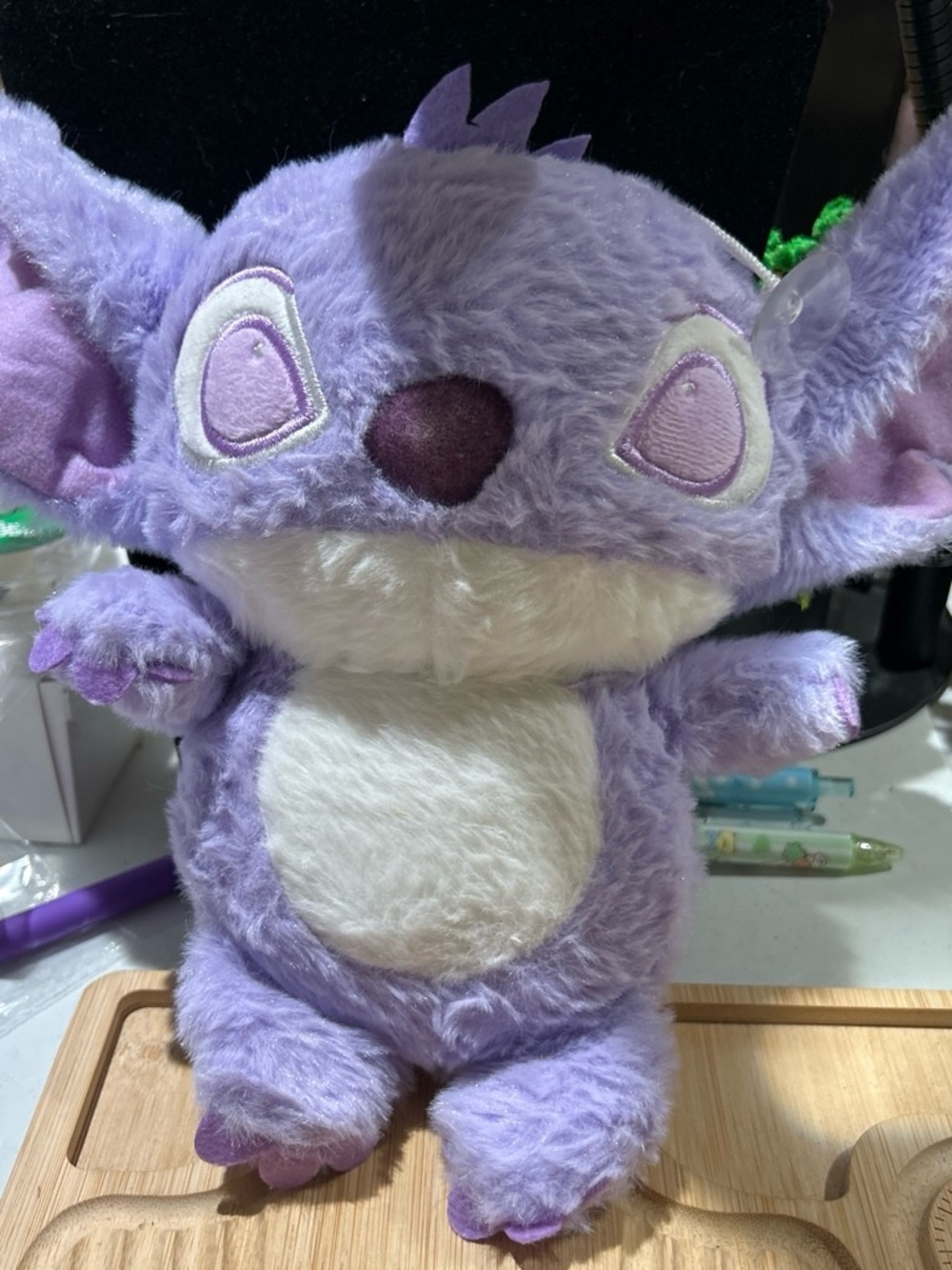 Plush Purple Alien Stuffed Toy - Soft Lavender Cuddly Companion